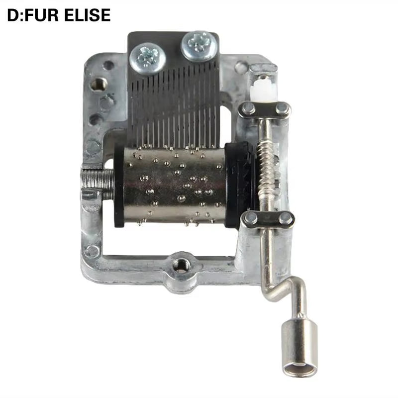 Mini Hand Cranking Music Movement DIY Music Box Decorative Collectible Music Box (A Variety of Music Available)