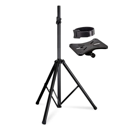 5Core Speaker Stand Tripod Tall Adjustable 72 Inch DJ Studio Monitor Stands Pole Mount BLACK