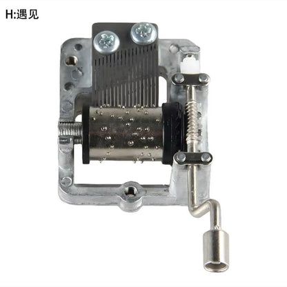 Mini Hand Cranking Music Movement DIY Music Box Decorative Collectible Music Box (A Variety of Music Available)